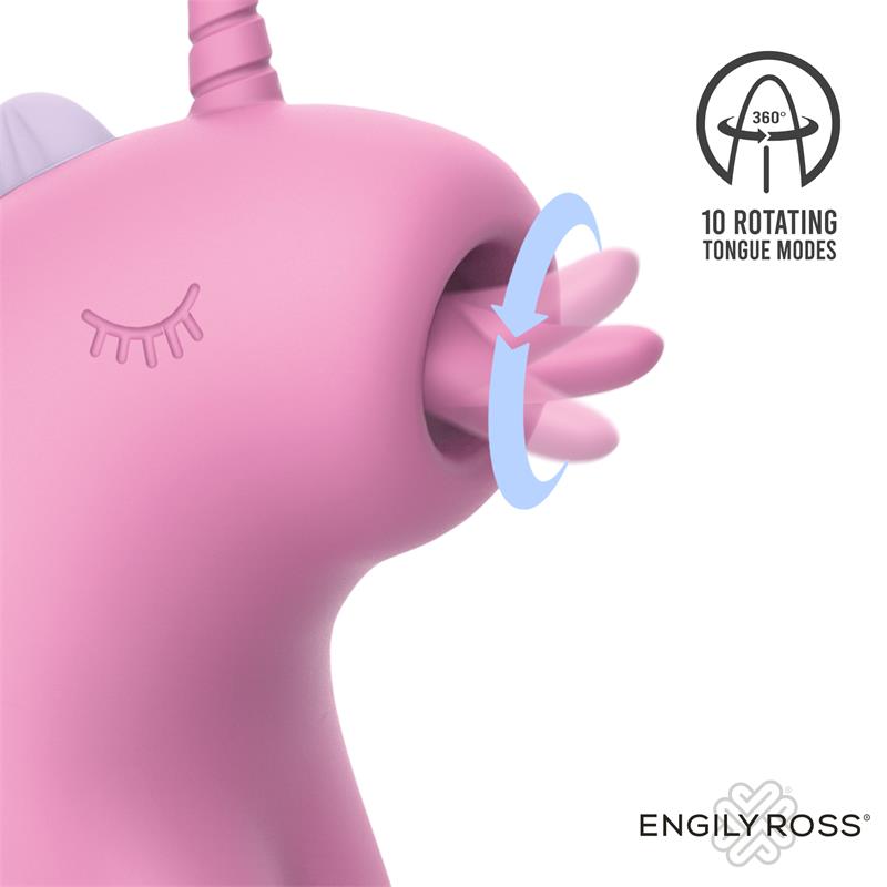 CUPCAKE ESTIMULADOR CON LENGUA ROTADORA 360º