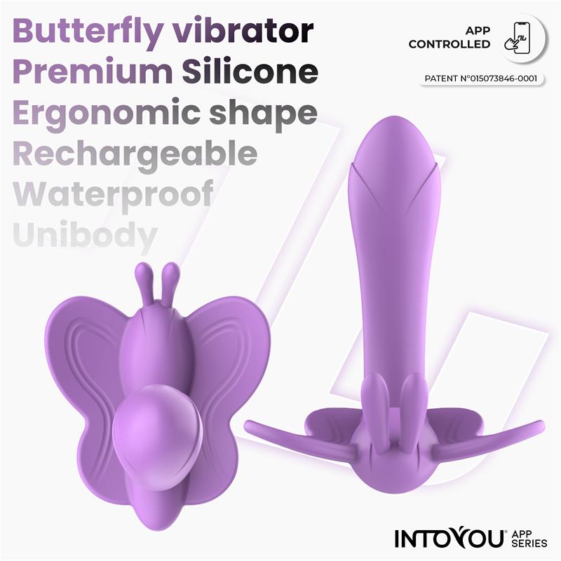 INTOYOU APP SERIES Wingy Estimulador Mariposa con APP Lavanda