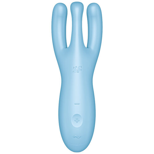 SATISFYER - THREESOME 4 VIBRADOR APP AZUL