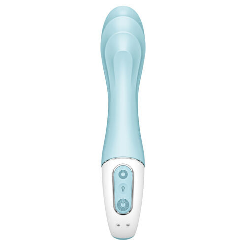 SATISFYER - AIR PUMP VIBRATOR 5+ VIBRADOR PUNTO G INFLABLE APP AZUL