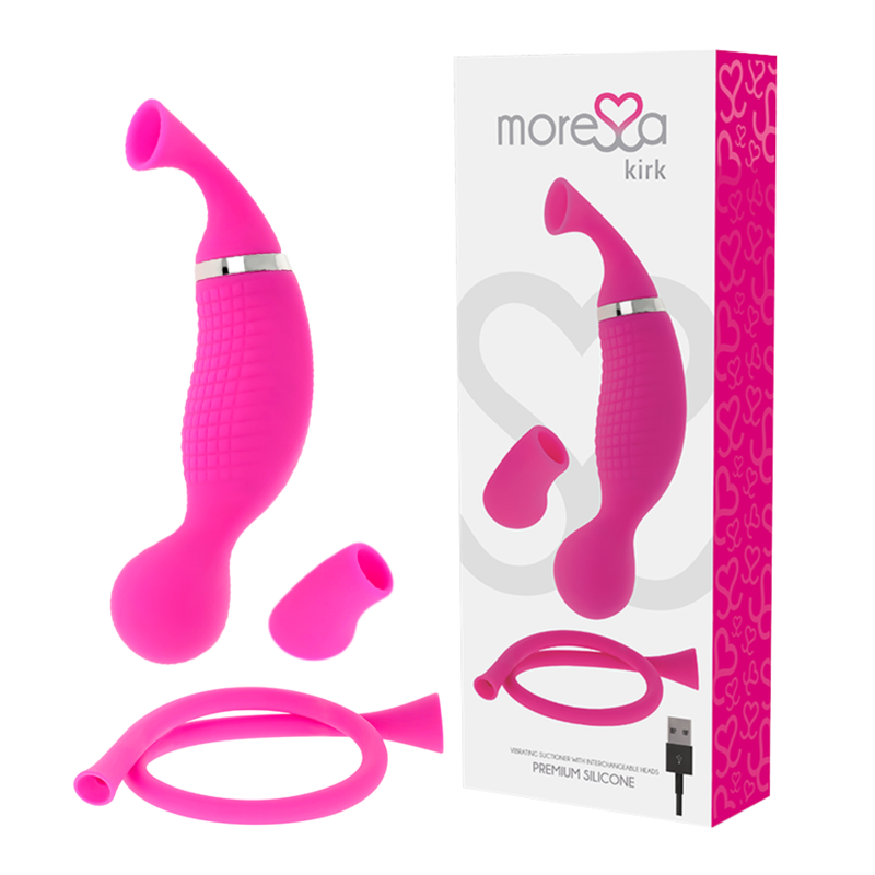 MORESSA - KIRK DUO ONDAS ESTIMULADORAS + MASAJEADOR MULTI PRESTACIONES PREMIUM SILICONE RECARGABLE