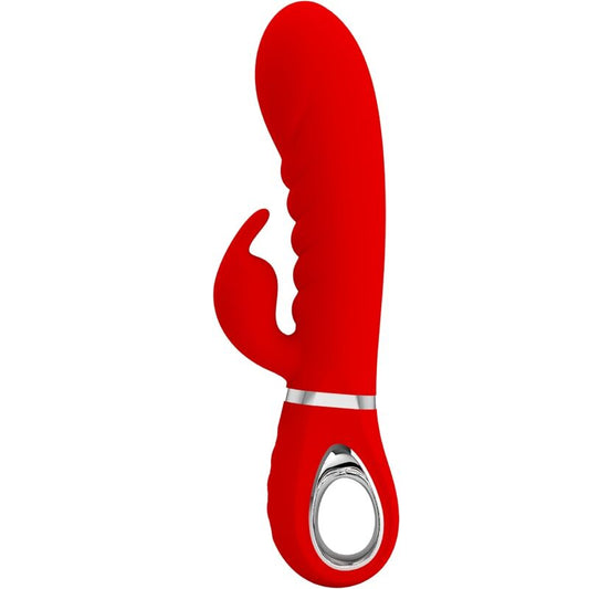 PRETTY LOVE - PRESCOTT VIBRADOR PUNTO G MULTIFUNCIàN ROJO