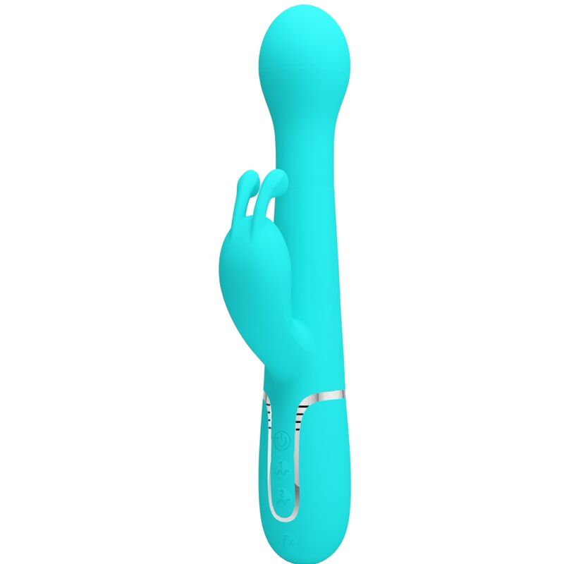 PRETTY LOVE - DEJON VIBRADOR RABBIT 3 EN 1 MULTIFUNCIàN VERDE AGUA