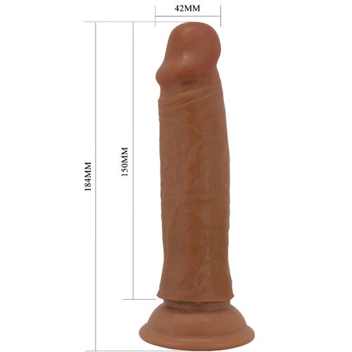 PRETTY LOVE Quentin - Dildo Realístico TPR 18 cm Mulato