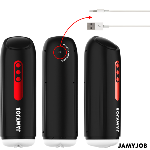 Jamyjob Phantom Masturbador Automático con Succión y Empuje Recargable