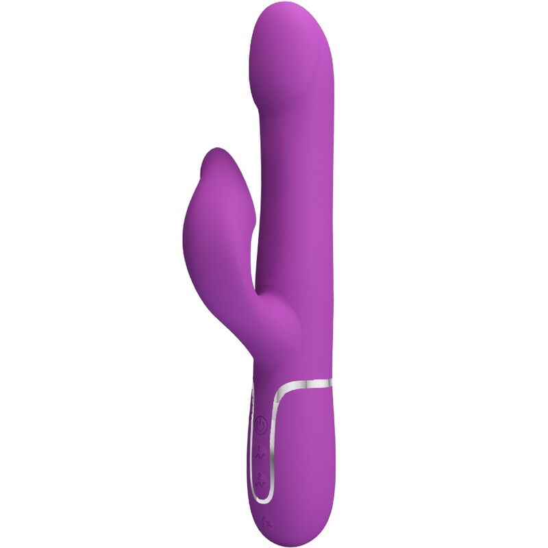 PRETTY LOVE - VIBRADOR & ESTIMULADOR MULTIFUNCIàN 4 EN 1 MORADO