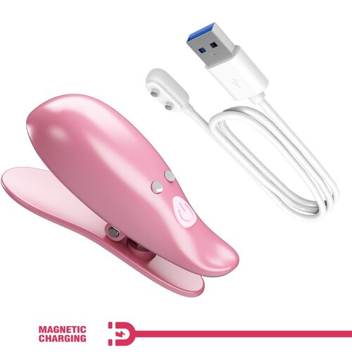 Pretty Love Cailey Pinzas para Pezones Vibradoras con Control Remoto Rosa