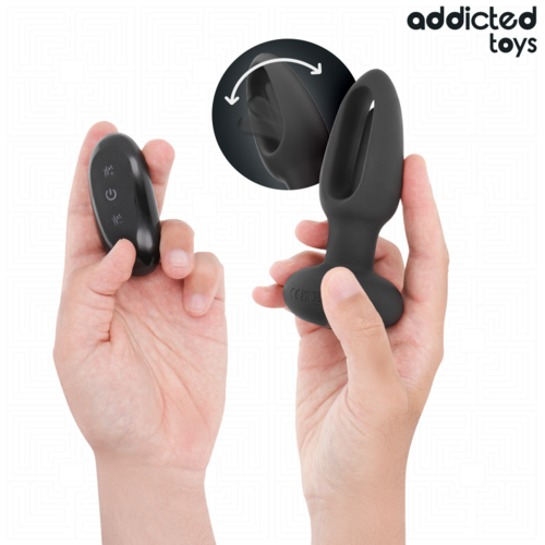 Plug anal con lengua vibradora y control remoto Addicted Toys – Estimulación punto P