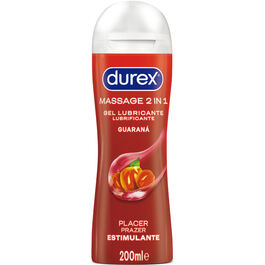DUREX | GEL Lubricante DE MASAJE ESTIMULANTE GUARANÁ 200 ML