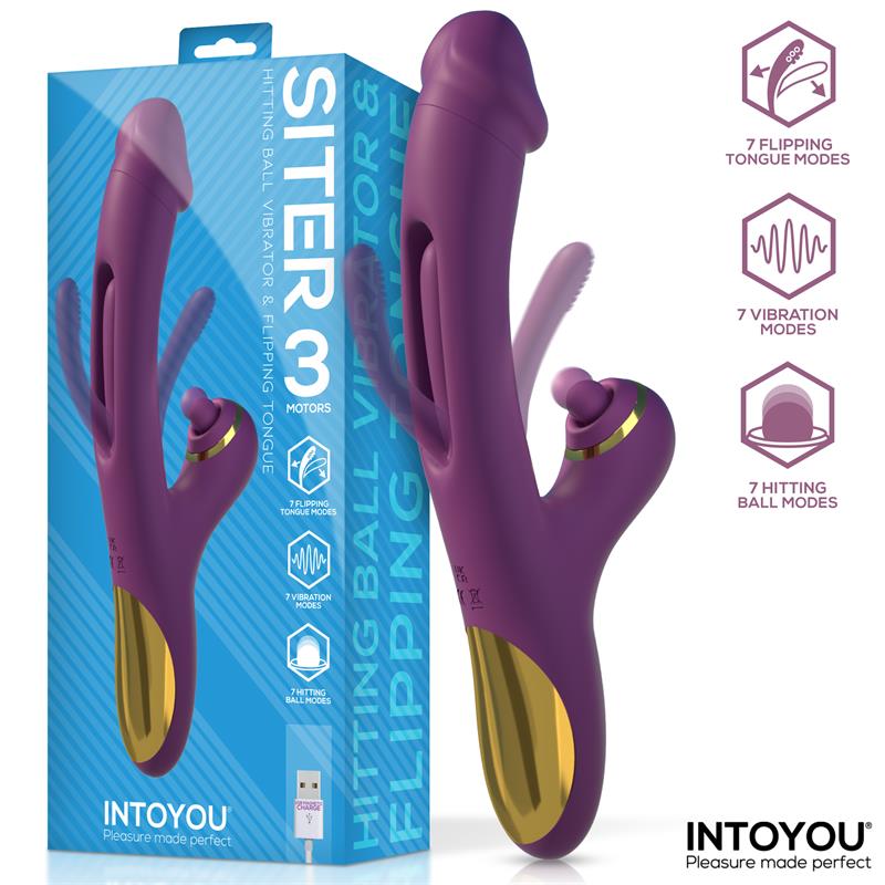 VIBRADOR CON LEGUNA SITER FLIPPING Y BOLA GOLPETEPO