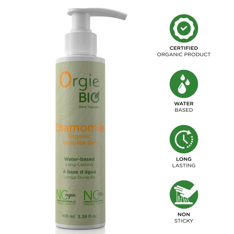 ORGIE - Bio Chamomile Gel íNtimo Orgánico Base Agua 100 ml