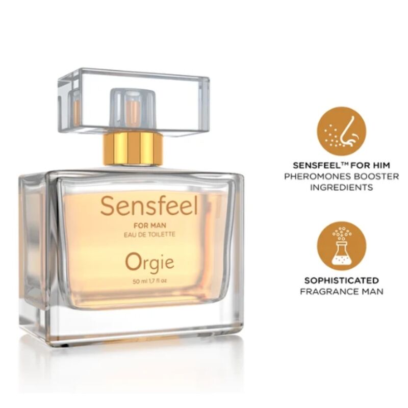 ORGIE - Sensfeel Eau de Toilette con Feromonas Booster para Hombre 50 ml