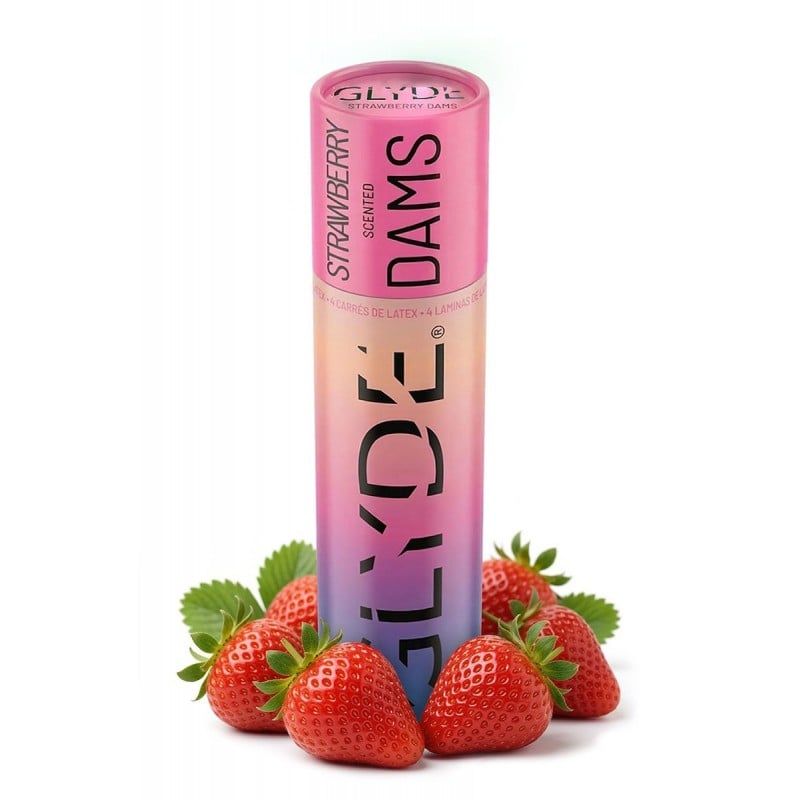 SHEER GLYDE Oral Dams | Barrera Oral de Látex Sabor Fresa