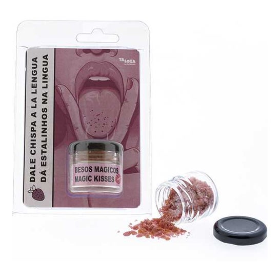 TALOKA Besos Mágicos | Caramelos Efervescentes Sabor Fresa 30 g