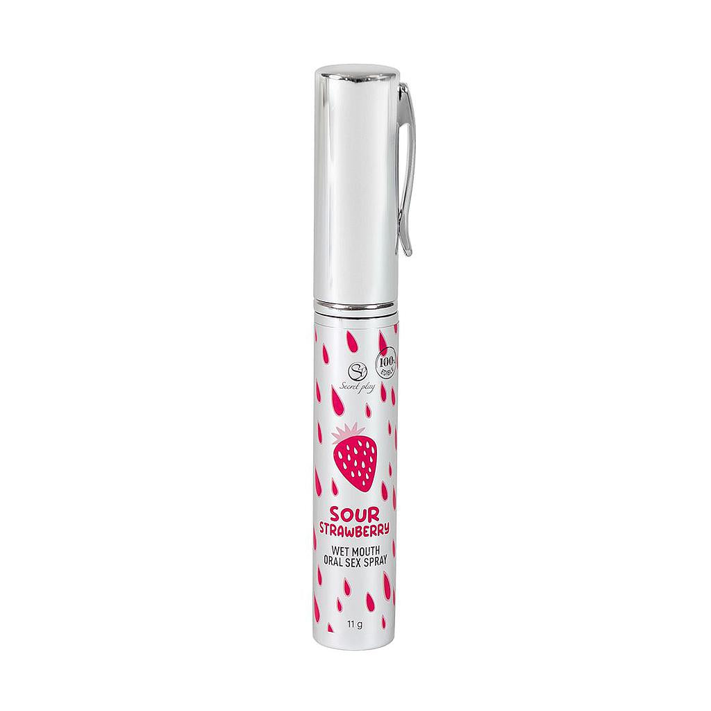SECRETPLAY | Spray Sexo Oral Sabor Fresa Ácida 11 g