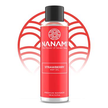 NANAMI Aceite de Masaje Efecto Calor Hot Oil Aroma Fresa 100ml