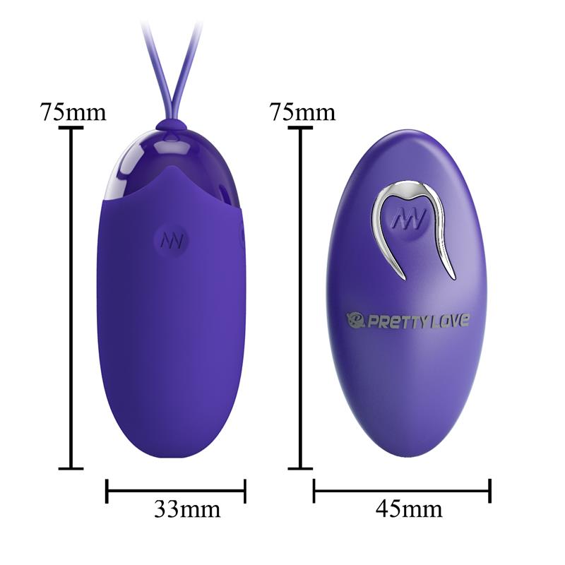 PRETTYLOVE Berger-Youth Huevo Vibrador con Control Remoto