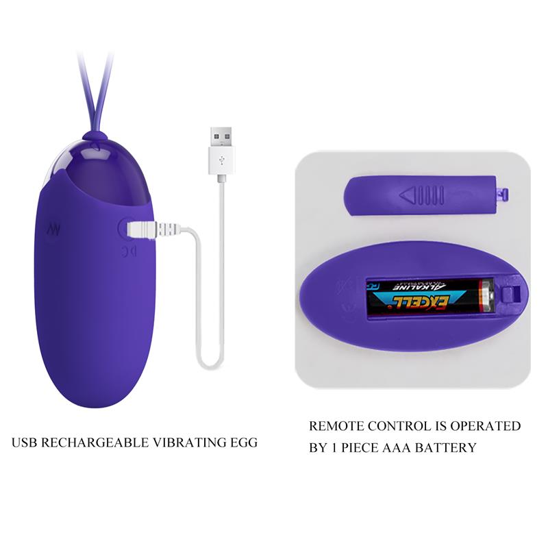 PRETTYLOVE Berger-Youth Huevo Vibrador con Control Remoto