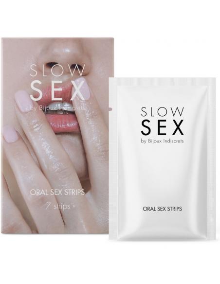BIJOUX INDISCRETS Slow Sex | Oral Sex Strips 7 uds