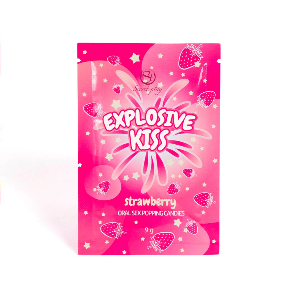 SECRETPLAY Explosive Kiss | Caramelos Explosivos de Fresa 9 g
