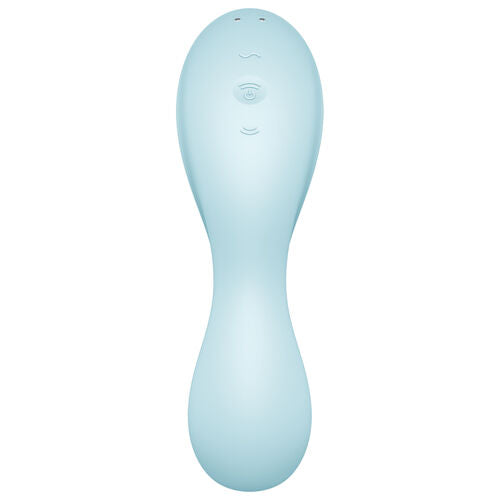 SATISFYER - CURVY TRINITY 5 ESTIMULADOR Y VIBRADOR APP AZUL