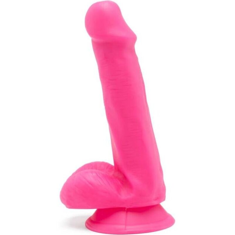 GET REAL - HAPPY DICKS DILDO 12 CM CON TESTÖCULOS ROSA