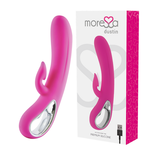 MORESSA - DUSTIN ONDAS ESTIMULADORAS CLITORIAL Y POTENTE VIBRACIÓN PREMIUM SILICONE RECARGABLE