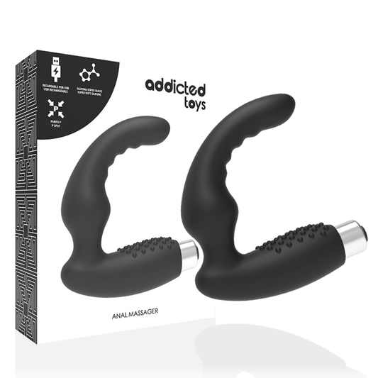 ADDICTED TOYS - VIBRADOR PROSTATICO RECARGABLE MODEL 2 - NEGRO