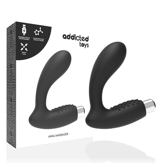 ADDICTED TOYS - VIBRADOR PROSTATICO RECARGABLE MODEL 5 - NEGRO