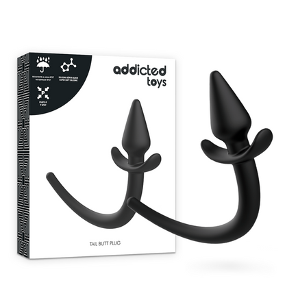 ADDICTED TOYS Puppy Plug - Plug Anal de Silicona con Cola de Cachorro