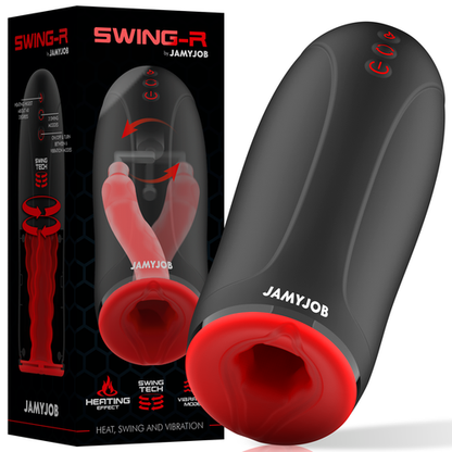 Masturbador masculino con calor, oscilación y vibración JAMYJOB Swing-R
