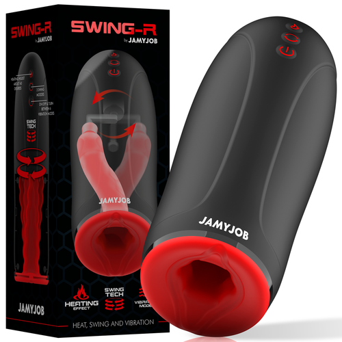 Masturbador masculino con calor, oscilación y vibración JAMYJOB Swing-R