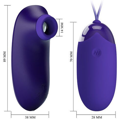 PRETTY LOVE - ESTIMULADOR Y HUEVO VIBRADOR PORTATIL