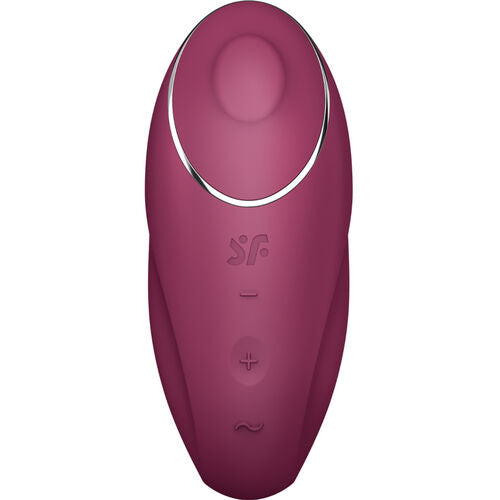 SATISFYER - TAP & CLIMAX 2 VIBRADOR & ESTIMULADOR ROJO