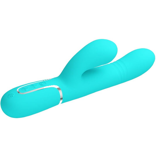 PRETTY LOVE - VIBRADOR PUNTO G MULTIFUNCIàN VERDE AGUA