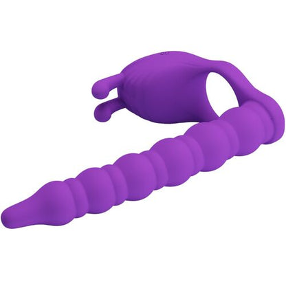Pretty Love - Anillo Vibrador para el Pene con Plug Lila