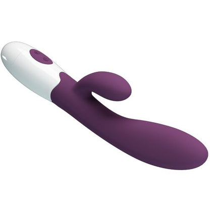 Pretty Love Alvis Vibrador Rabbit Punto G y Clítoris 30 Modos Silicona Suave Morado