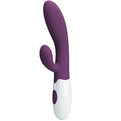 Pretty Love Alvis Vibrador Rabbit Punto G y Clítoris 30 Modos Silicona Suave Morado