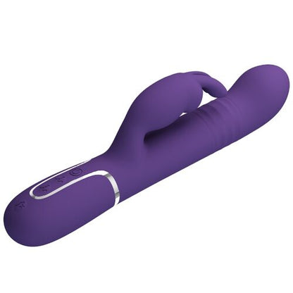Pretty Love Coale Vibrador Rabbit 4 en 1 Morado – Rotación, Empuje y Doble Estimulación