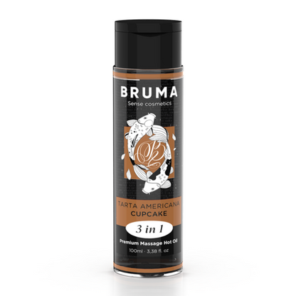 Bruma Aceite de Masaje Premium Efecto Calor Tarta Americana 3 en 1 – 100 ml
