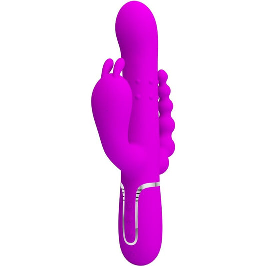 PRETTY LOVE - CAMMY TRIPLE VIBRADOR MULTIFUNCIàN 4 EN 1 ROSA