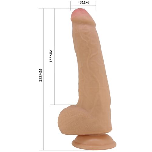 PRETTY LOVE - DRACO DILDO REALISTICO 23 CM NATURAL