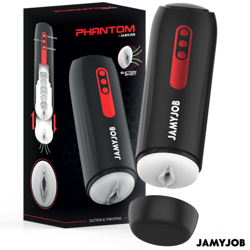 Jamyjob Phantom Masturbador Automático con Succión y Empuje Recargable