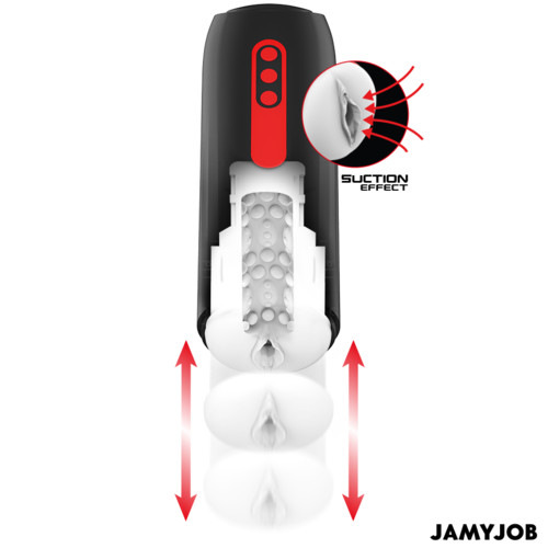 Jamyjob Phantom Masturbador Automático con Succión y Empuje Recargable