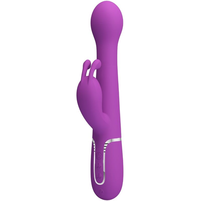 PRETTY LOVE - DEJON VIBRADOR RABBIT MULTIFUNCIàN 3 EN 1 MORADO