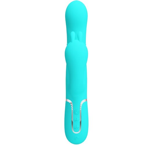 PRETTY LOVE - CAMMY TRIPLE VIBRADOR RABBIT MULTIFUNCIàN 4 EN 1 AZUL