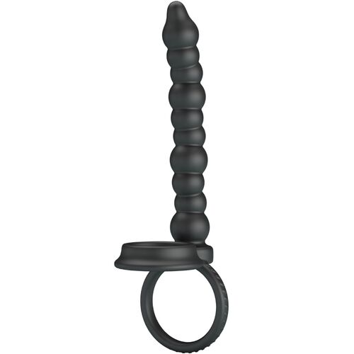 PRETTY LOVE - DILLION ANILLO DOBLE PENETRACIÓN COCK RING BLACK