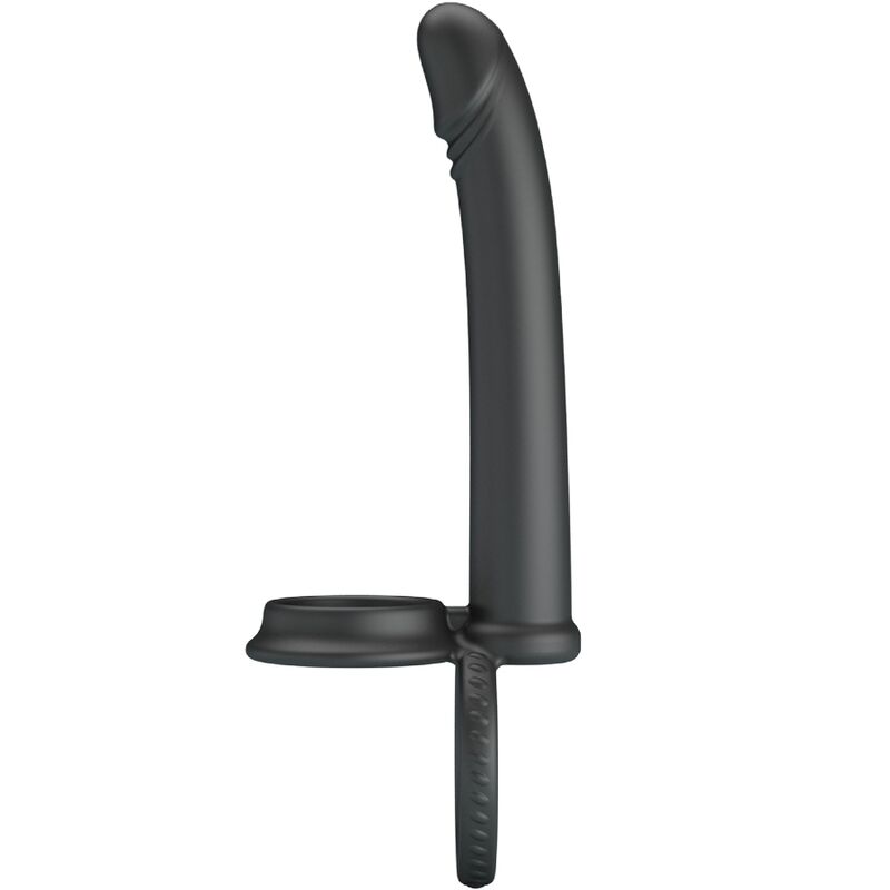 PRETTY LOVE - MOSES ANILLO DOBLE PENE PARA DONLE PENETACIàN NEGRO