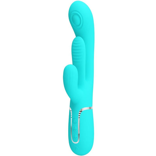PRETTY LOVE - SHANIA TRIPLE VIBRADOR RABBIT MULTIFUNCIàN 3 EN 1