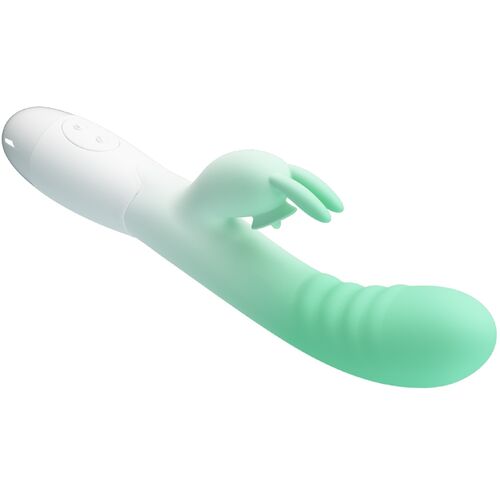 Pretty Love Cerberus Vibrador Rabbit Efecto Lengua 30 Vibraciones Silicona Verde